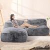 PlushDora Foam Filled Bean Bag Sofa