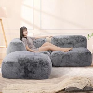 PlushDora Foam Filled Bean Bag Sofa